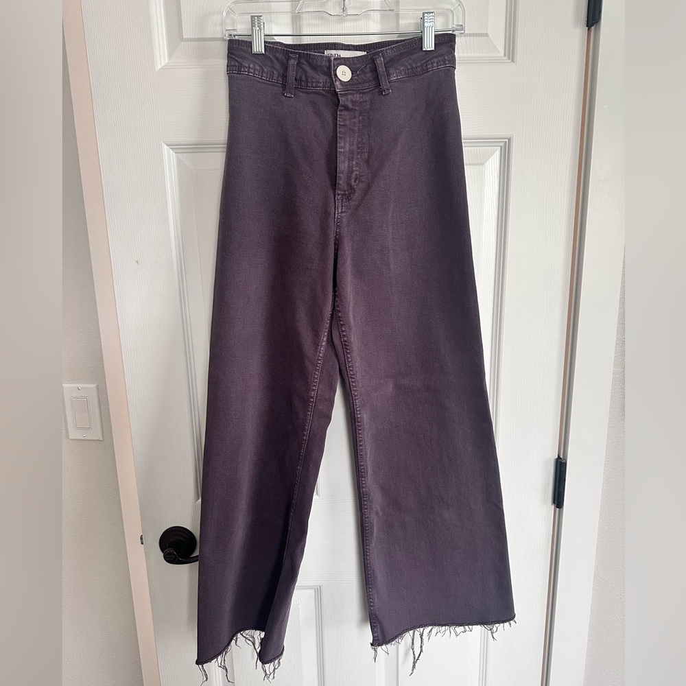 Zara Marine Straight Jeans Lilac Purple (size 4)